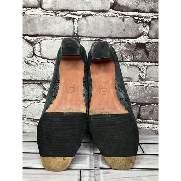 Oh! Healthy Heels Blue Gray Leather Croc Print Ankle Heel Booties Women Sz 39EU - Picture 15 of 16